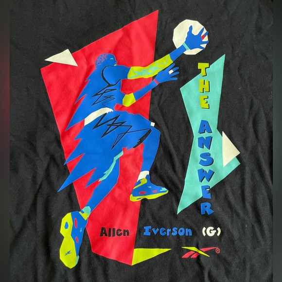 NWT - Reebok Allen Iverson Layup Short Sleeve T Shirt - Size M - Picture 5 of 9